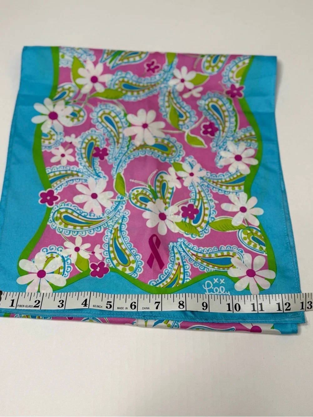 Lilly Pulitzer “Tied to the Cause” Silk Scarf